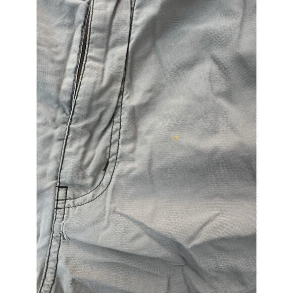 VTG Y2K Abercrombie & Fitch Mens Baggy Cargo Shorts S Beige Military Utility - Picture 5 of 16